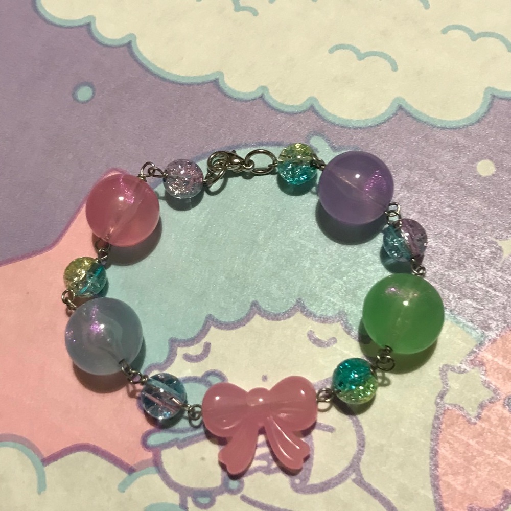 Cute Lolita Bubble Bow Bracelet